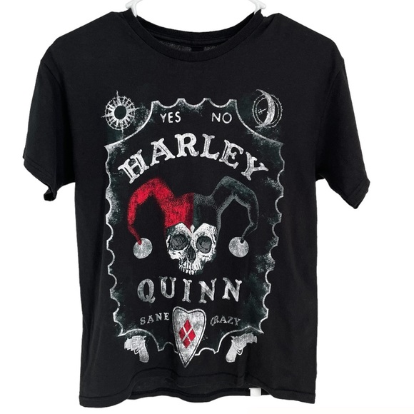 Batman DC Comics Graphic Spirit Board Harley Quinn Crewneck T Shirt XS - Picture 1 of 6